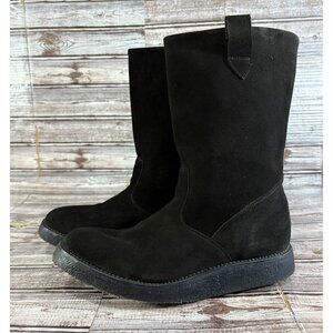 Nepco Footwear Suede leather Boots Sz Uk 7 Us 8 color dark green Made England